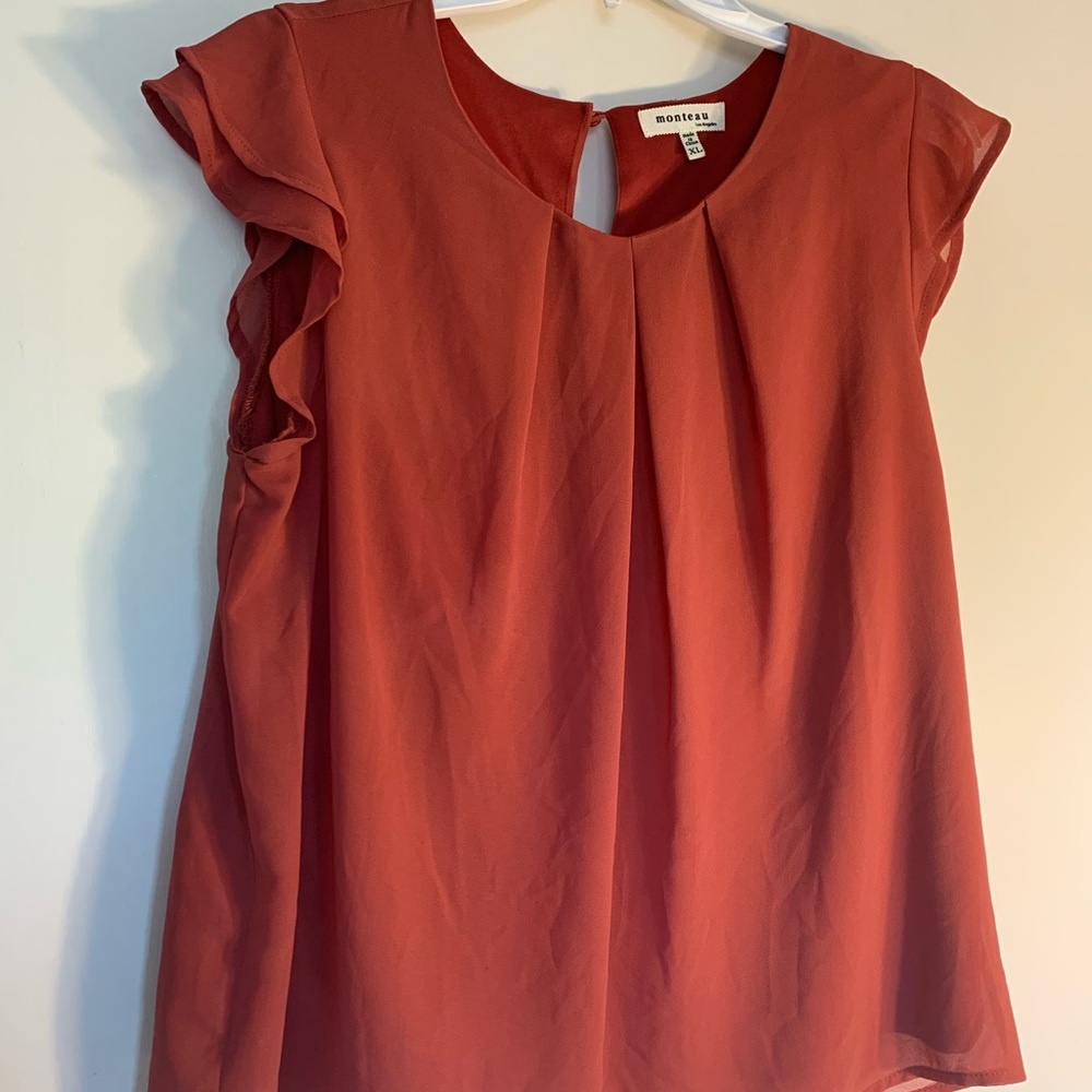 Red business shirt